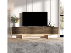 Meuble TV en bois "Hege" - 180 x 30 x 44 cm - Marron