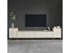 Meuble TV en bois "Imaj" - 260 x 35 x 60 cm - TravertinOr
