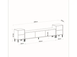 Meuble TV en bois 