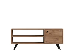 Meuble TV en bois "Jena" - 120 x 29 x 50 cm - Pin Atlantique