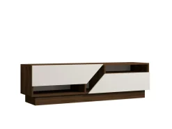 Meuble TV en bois "Koza" - 160 x 40 x 45 cm - NoyerBlanc