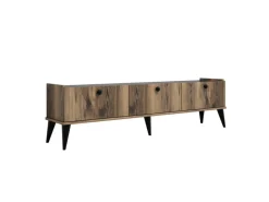 Meuble TV en bois "Lidya" - 180 x 35 x 49 cm - Marron