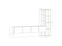 Meuble TV en bois 