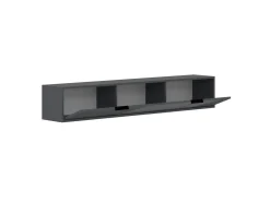Meuble TV en bois "Parla" 180 x 30 x 30 cm - Anthracite