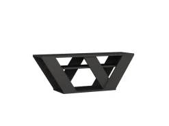 Meuble TV en bois "Pipralla" - 110 x 30 x 40 cm - Anthracite