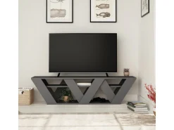 Meuble TV en bois "Ralla" - 158 x 30 x 40 cm - Anthracite