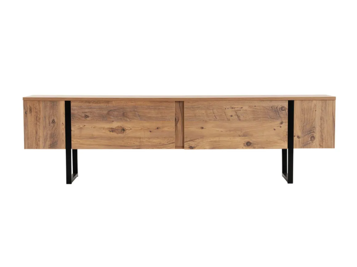 Meuble TV en bois "Serenity" 180 x 30 x 50 cm - Pin atlantique