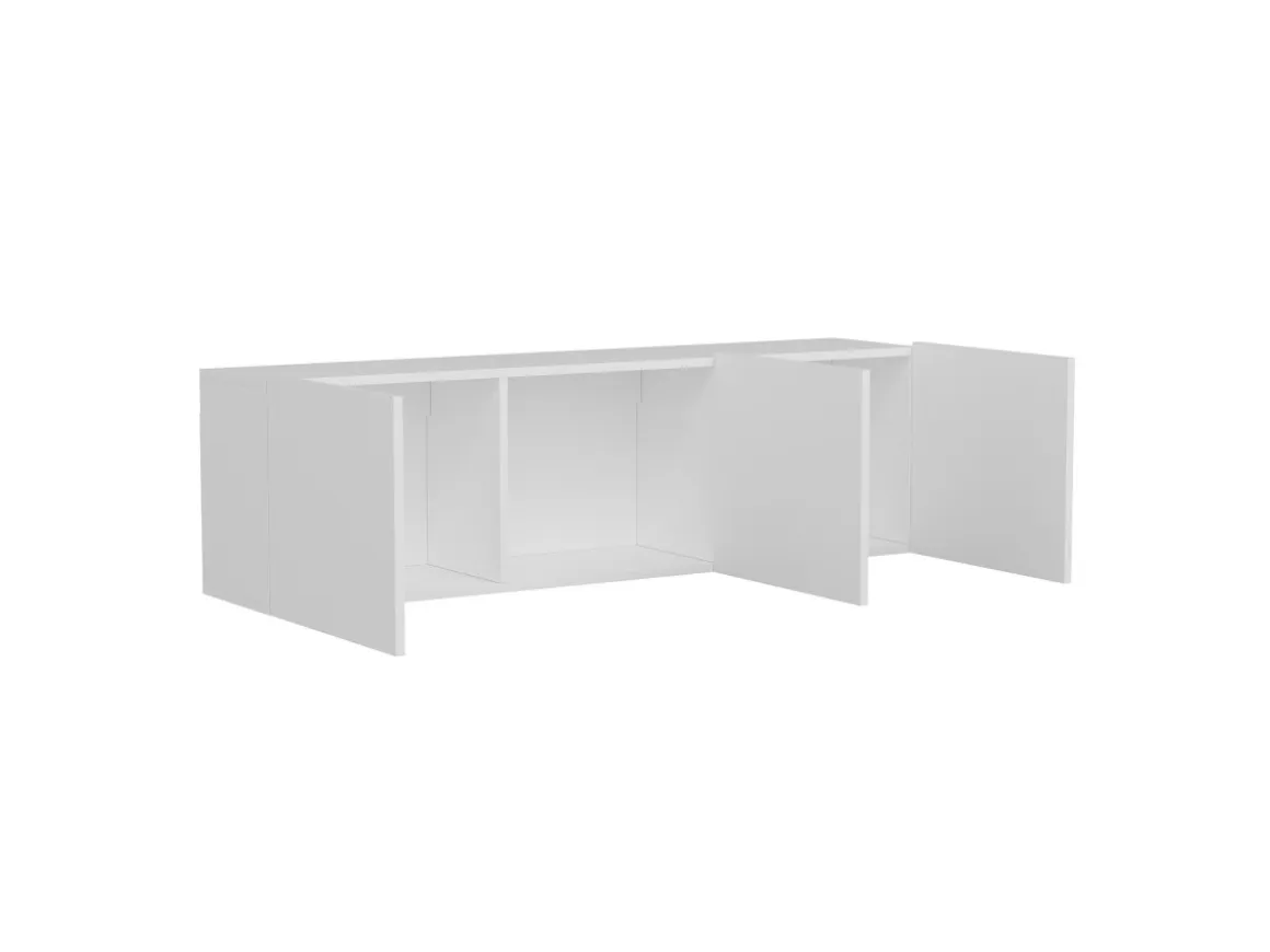 Meuble TV en bois "White" - 150 x 31 x 44 cm - Blanc