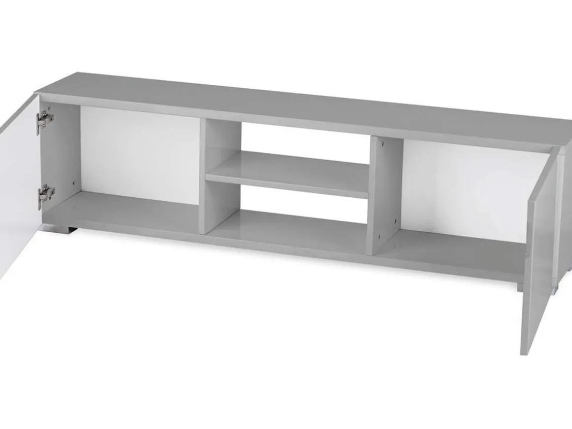 Meuble TV "Frida" - 155 x 31 x 42,5 cm - Gris