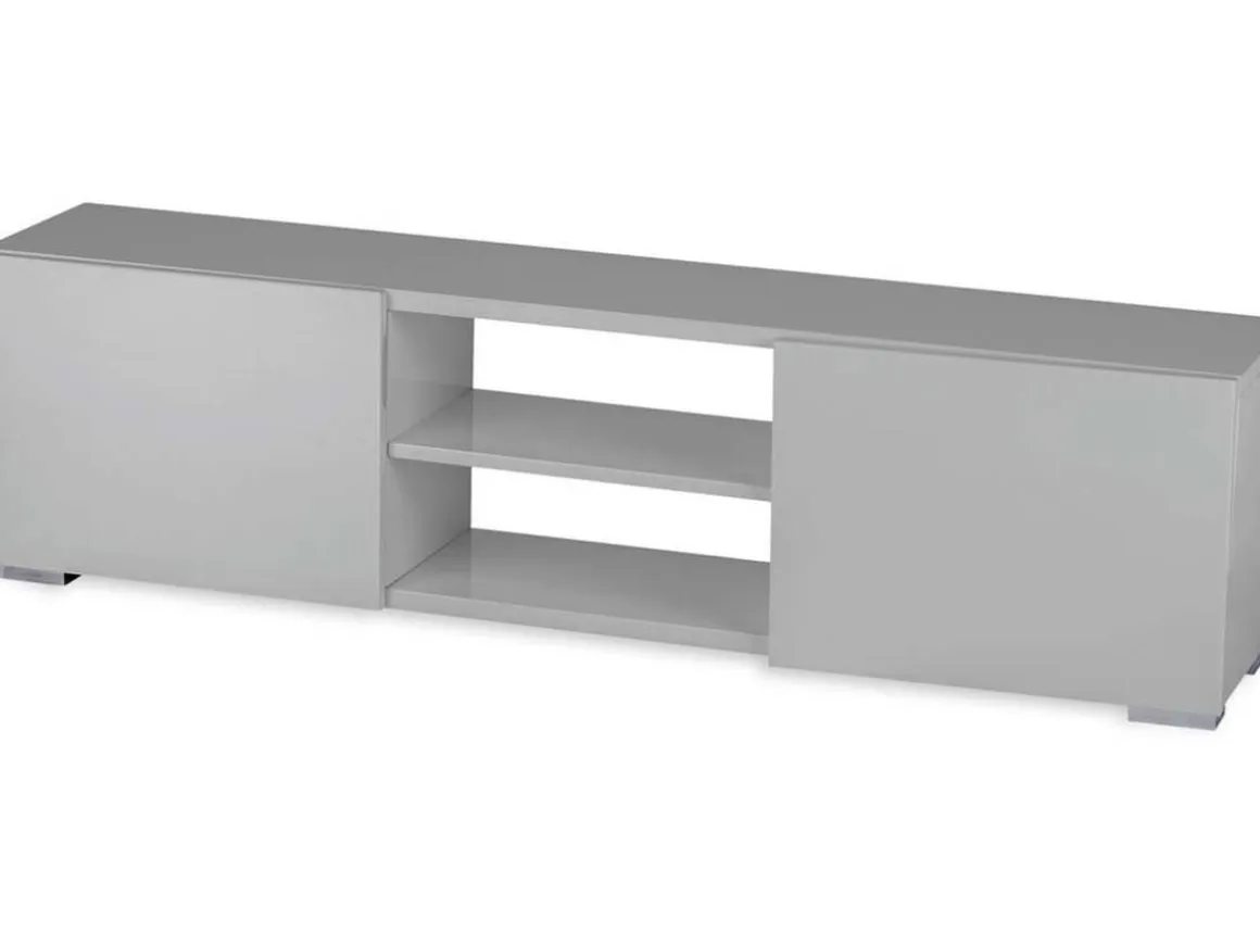 Meuble TV "Frida" - 155 x 31 x 42,5 cm - Gris