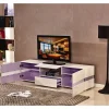 Meuble TV LED "Vida' - 177 x 39 x 45 cm - Blanc laqué