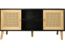 Meuble TV scandinave en cannage