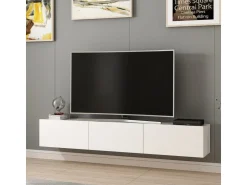Meuble TV suspendu en bois 