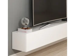 Meuble TV suspendu en bois 