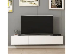 Meuble TV suspendu en bois 
