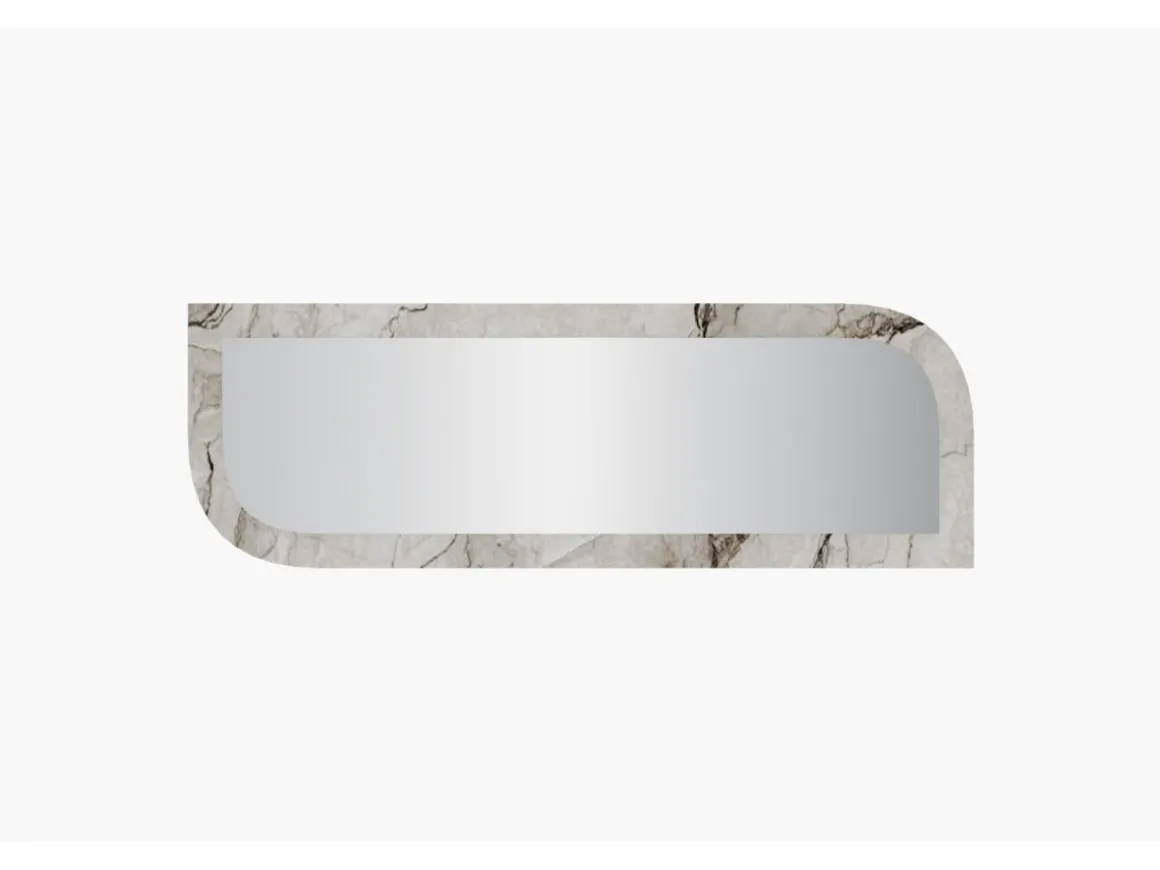Miroir en bois "Arni" - 120 x 40 cm - Beige