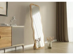 Miroir en bois "Aror" - 50 x 160 cm - Beige