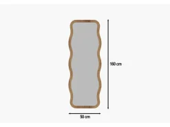 Miroir en bois "Aror" - 50 x 160 cm - Beige