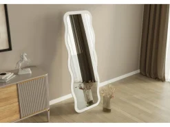 Miroir en bois "Aror" - 50 x 160 cm - Blanc
