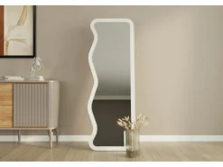 Miroir en bois "Asel" - 50 x 160 cm - Blanc