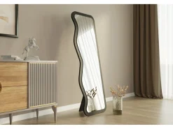 Miroir en bois "Asel" - 50 x 160 cm - Noir