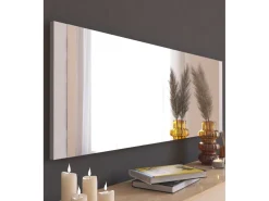Miroir en bois "Azus" - 40 x 120 cm - Blanc