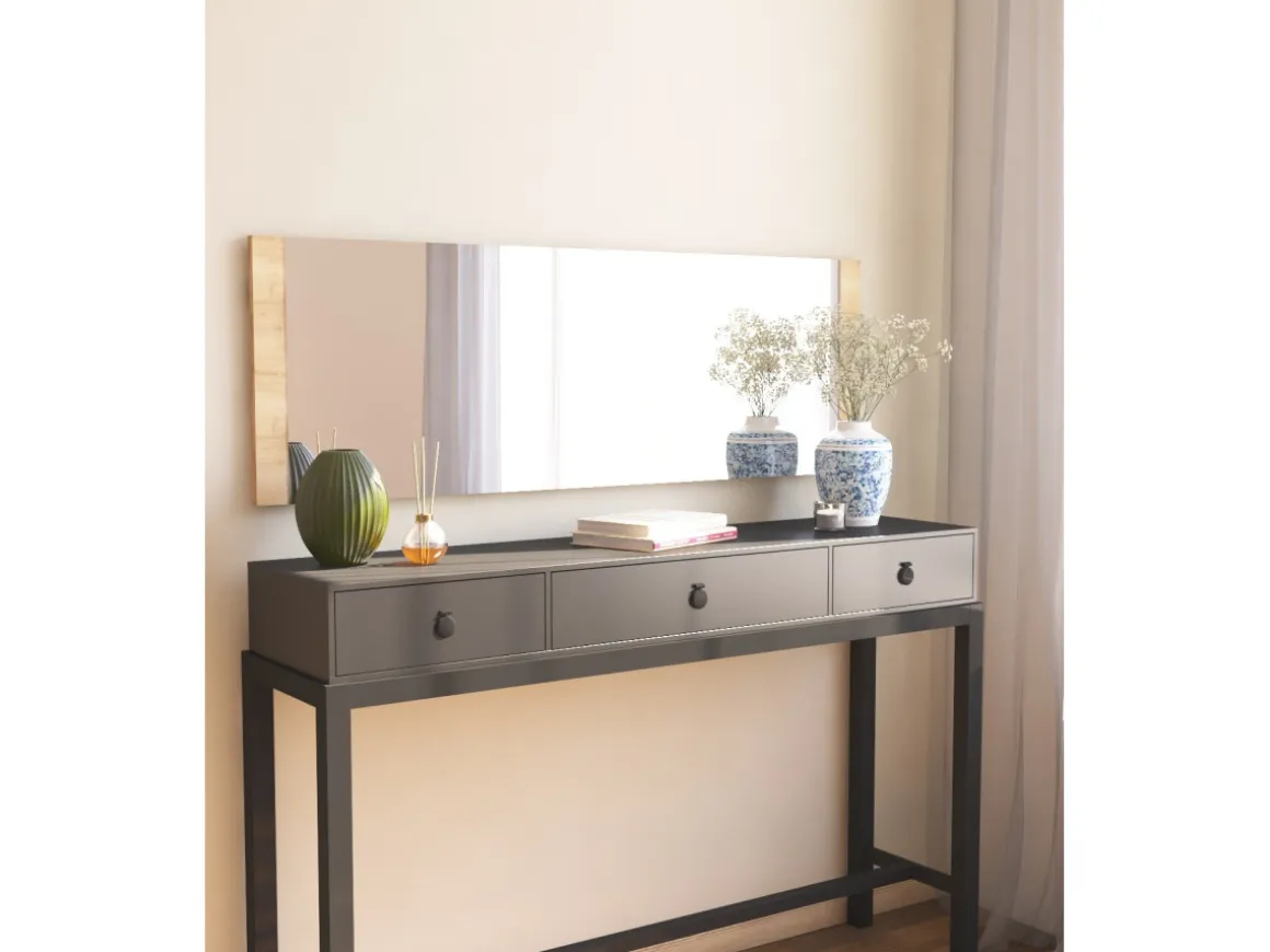 Miroir en bois "Azus" - 40 x 120 cm - Marron