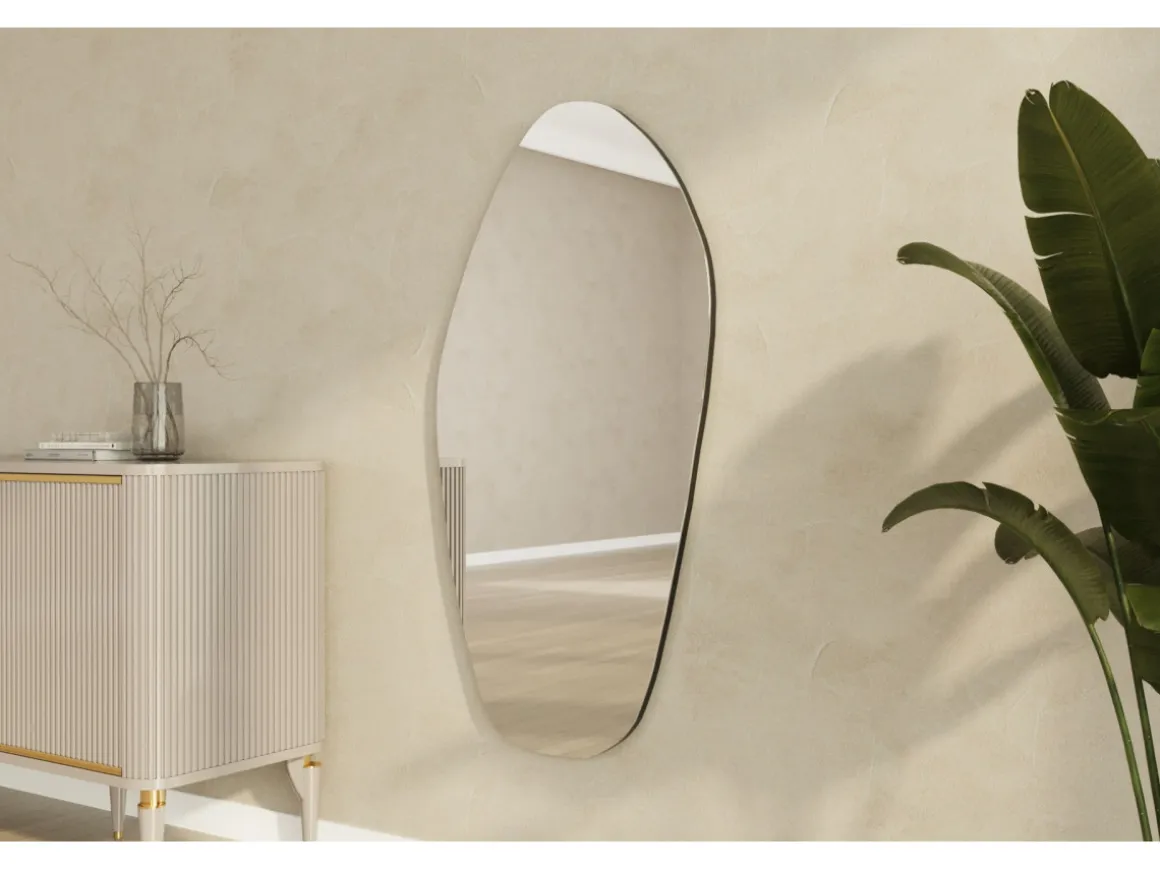 Miroir en bois "Bella " - 60 x 120 cm - Noir