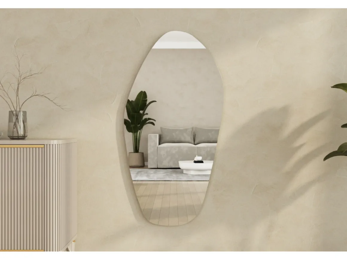 Miroir en bois "Bella " - 60 x 120 cm - Noir