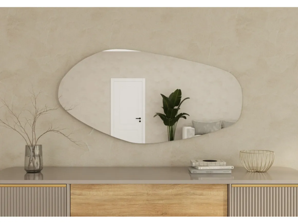 Miroir en bois "Bella " - 60 x 120 cm - Noir