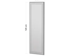 Miroir en bois "Buhem" - 40 x 120 cm - Blanc