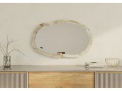 Miroir en bois 
