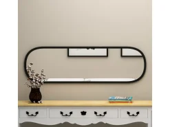 Miroir en bois "Magnum" - 40 x 120 cm - Noir