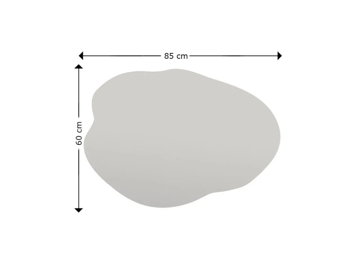 Miroir en bois "Ohho" - 60 x 85 cm - Noir