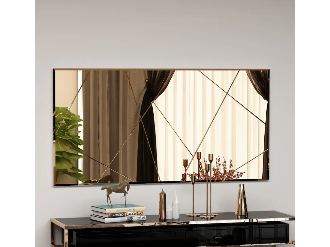 Miroir en bois "Orezo" - 120 x 60 cm - Bronze
