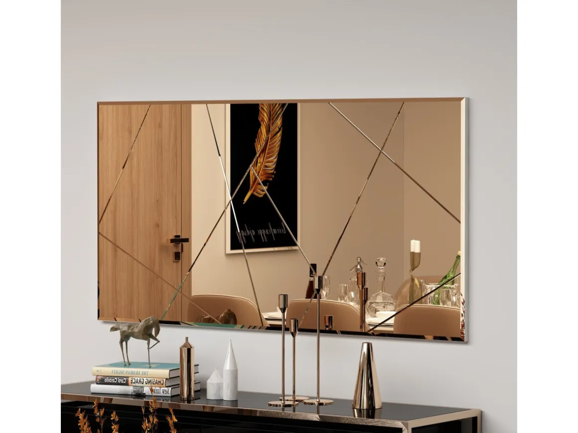 Miroir en bois "Orezo" - 120 x 60 cm - Bronze