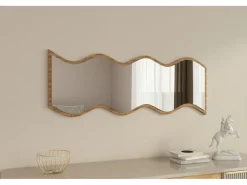 Miroir en bois "Safi" 40 x 2,2 x 120 cm - Blanc