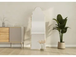 Miroir en bois "Sahmaran " - 50 x 160 cm - Beige