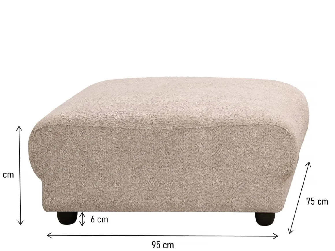 Ottoman pour canapé modulable "Saint Germain" - Beige