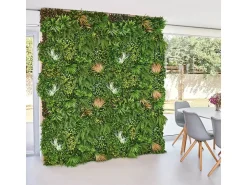 Panneau végétal - " Vertical Sauvage Led " - Lot de 4 - 1.00 x 1.00 m - Vert