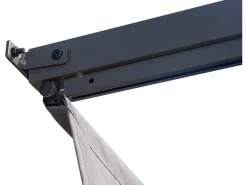 Pergola adossée avec toit rétractable - 3 x 3 m - Gris anthracite