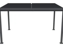 Pergola bioclimatique autoportante avec lames orientables "Howard" - 3 x 4 m - Gris