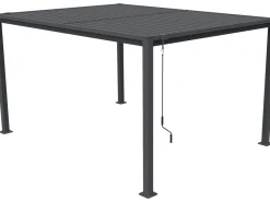 Pergola bioclimatique autoportante avec lames orientables