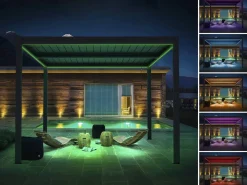 Pergola bioclimatique avec led 