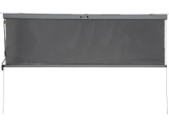 Pergola bioclimatique avec 2 stores en aluminium "Windsor" - 3 x 4 m - Gris