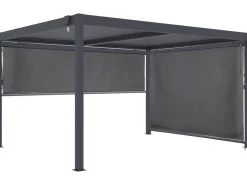 Pergola bioclimatique avec 2 stores en aluminium 