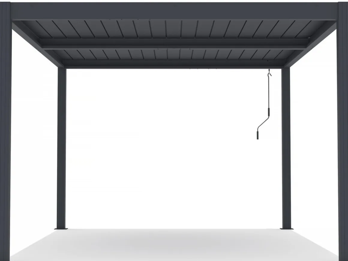 Pergola bioclimatique en aluminium "Windsor" - 3 x 4 m - Anthracite