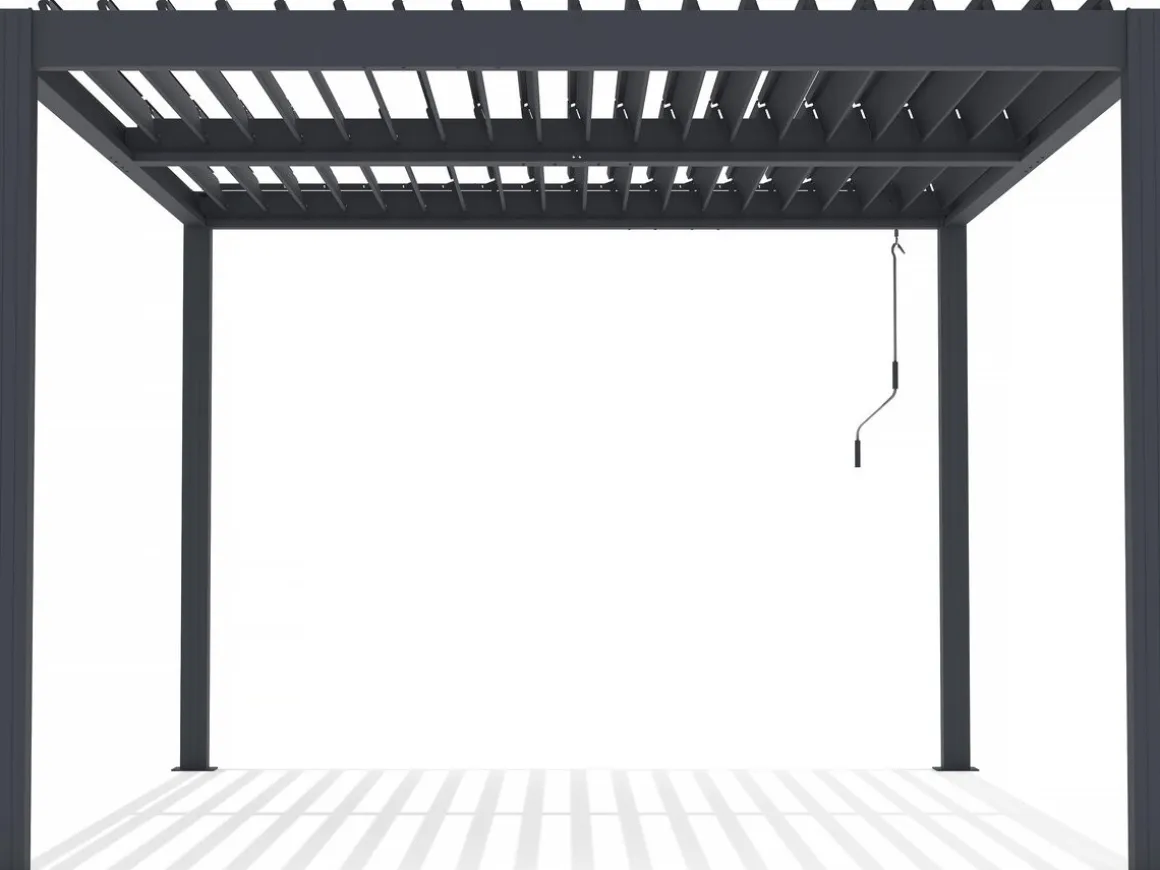 Pergola bioclimatique en aluminium "Windsor" - 3 x 4 m - Anthracite
