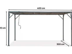 Pergola bioclimatique en tissu 