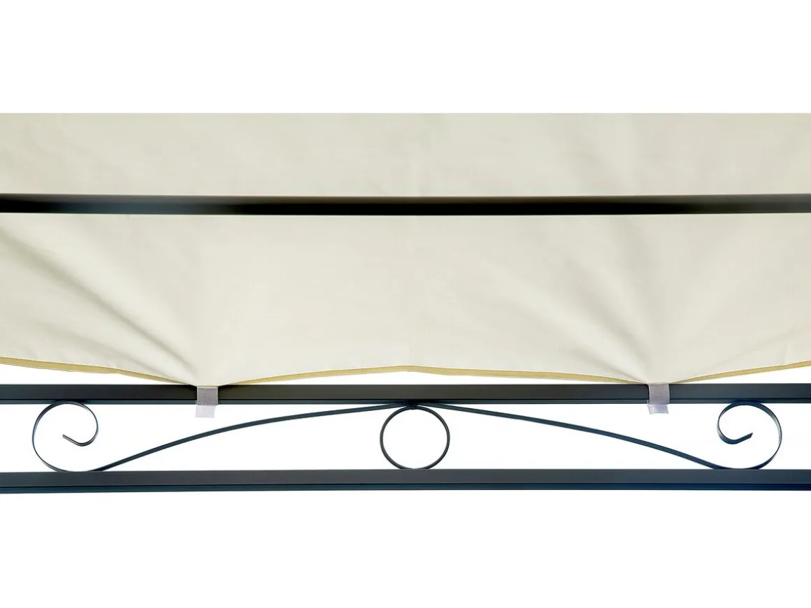 Pergola inclinée en métal - 3 x 2,5 m - Beige